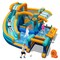 Multi-Colored Ice Cream Themed Inflatable Bounce House with Water Slide, Jumping Area, Climbing Wall, Splash Pool, Basketball & Football Games – Outdoor Kids Water Slide Playhouse for Ages 3-12